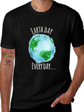 Earth Day Every Day T-Shirt - Black