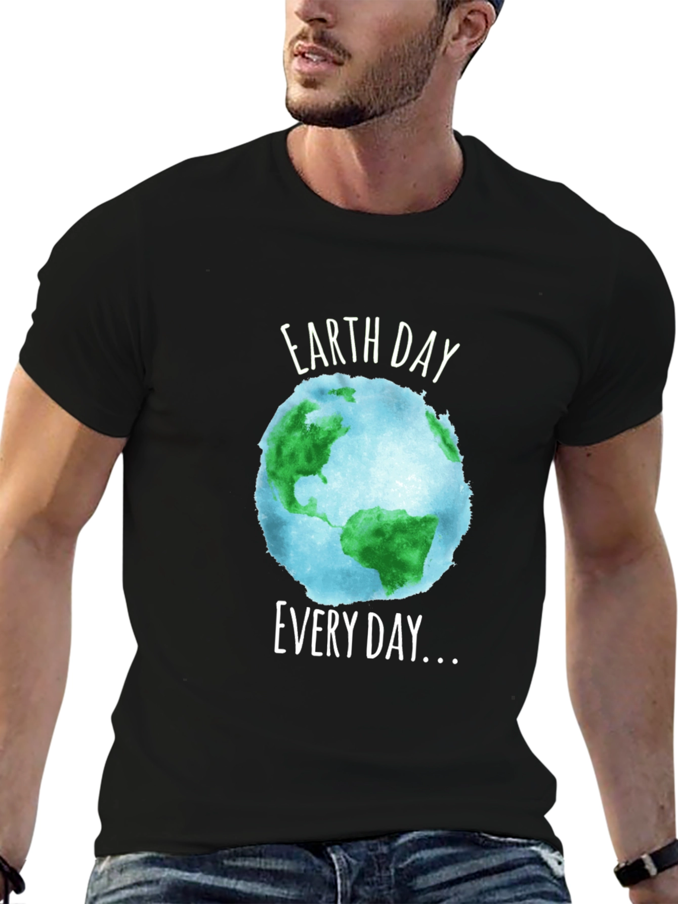 Earth Day Every Day T-Shirt - Black