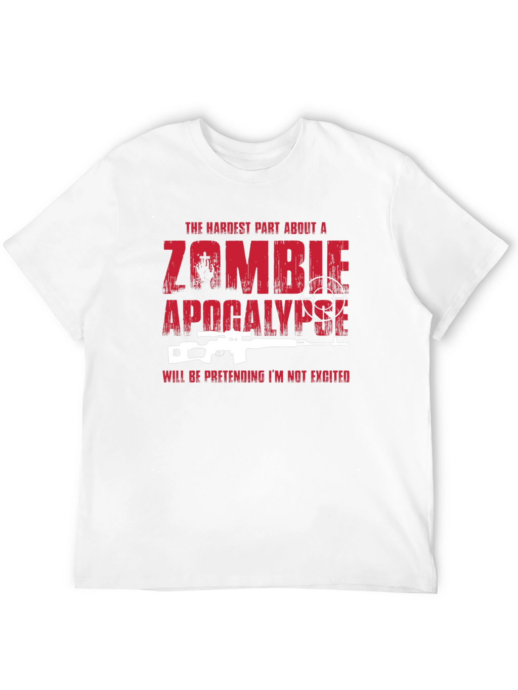 Zombie Apocalypse Sniper Graphic T-Shirt
