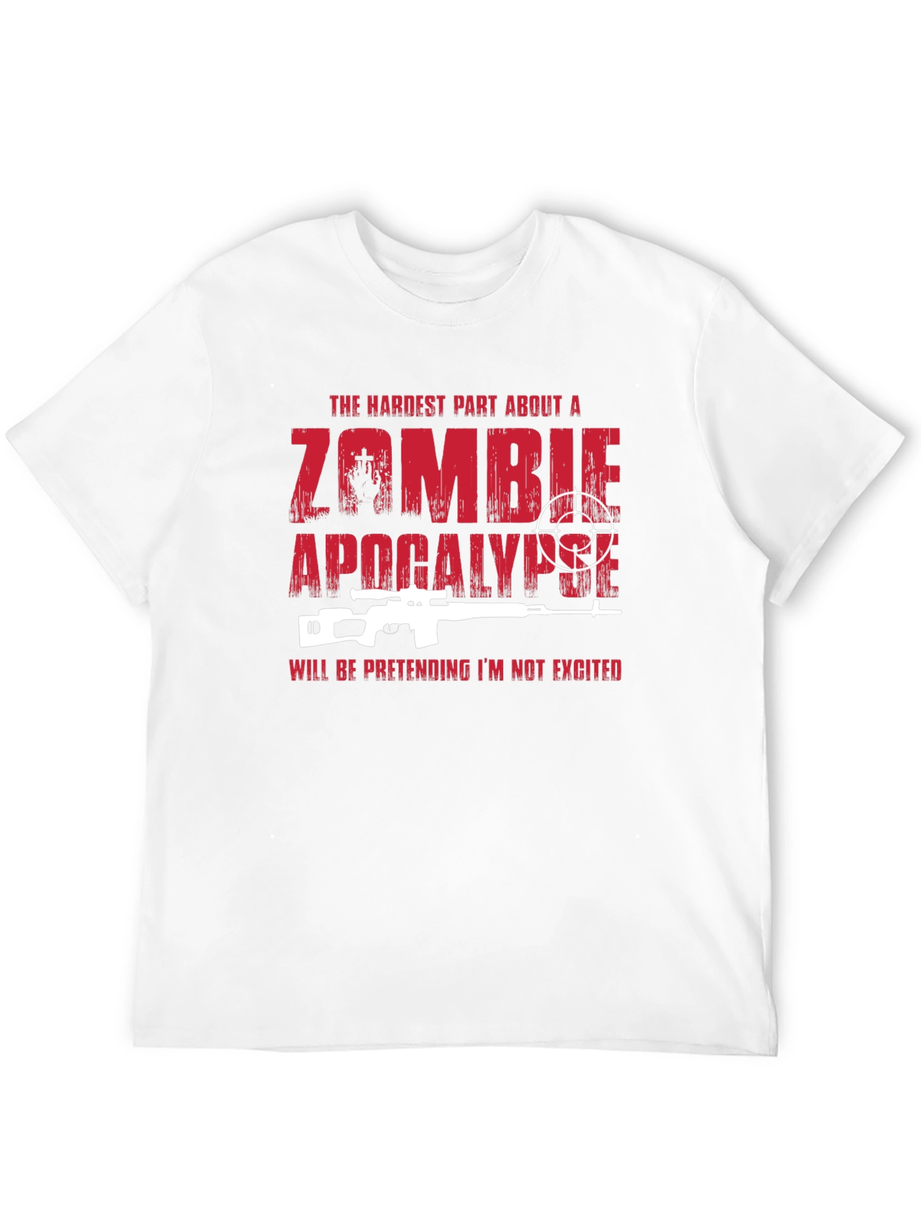 Zombie Apocalypse Sniper Graphic T-Shirt
