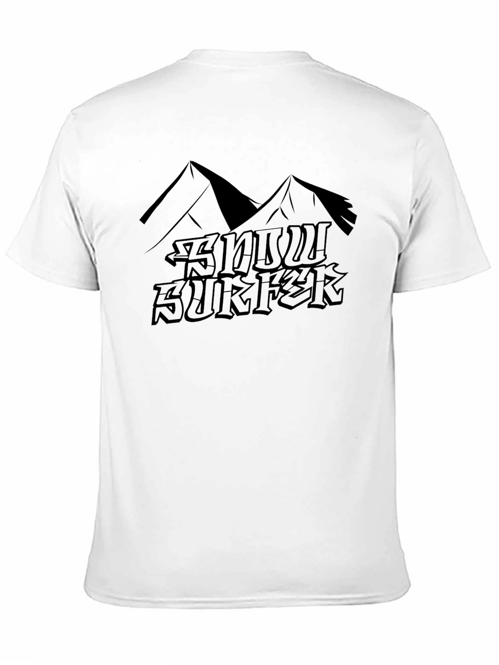 Snow Surfer Graphic Tee - Mountain Design
