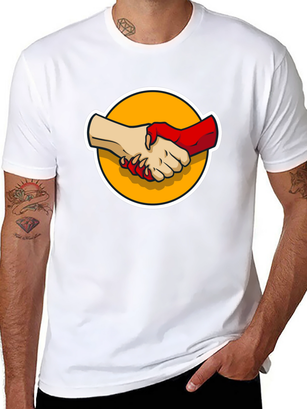 Devils Handshake Graphic Tee
