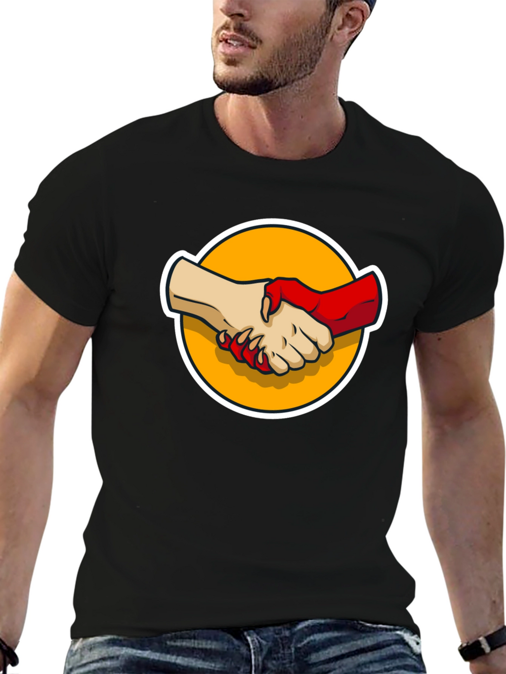 Devils Handshake Graphic Tee