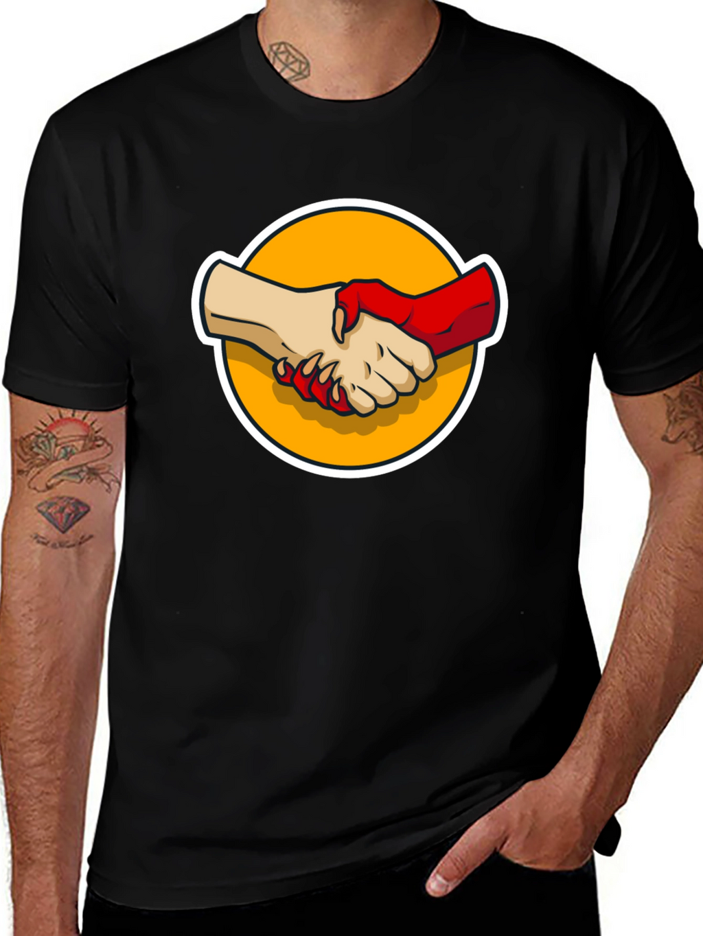 Devils Handshake Graphic Tee