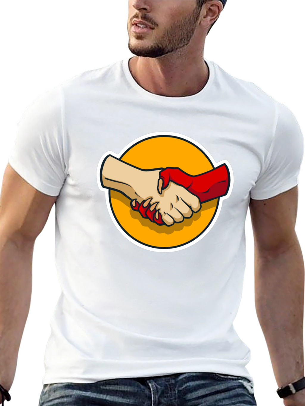 Devils Handshake Graphic Tee
