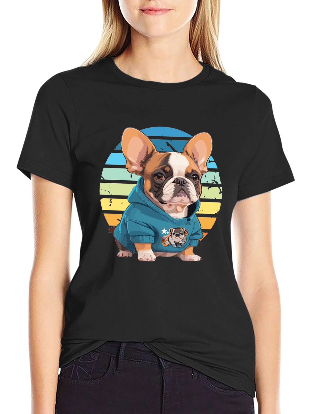 Cool Bulldog T-Shirt - Trendy Graphic Tee