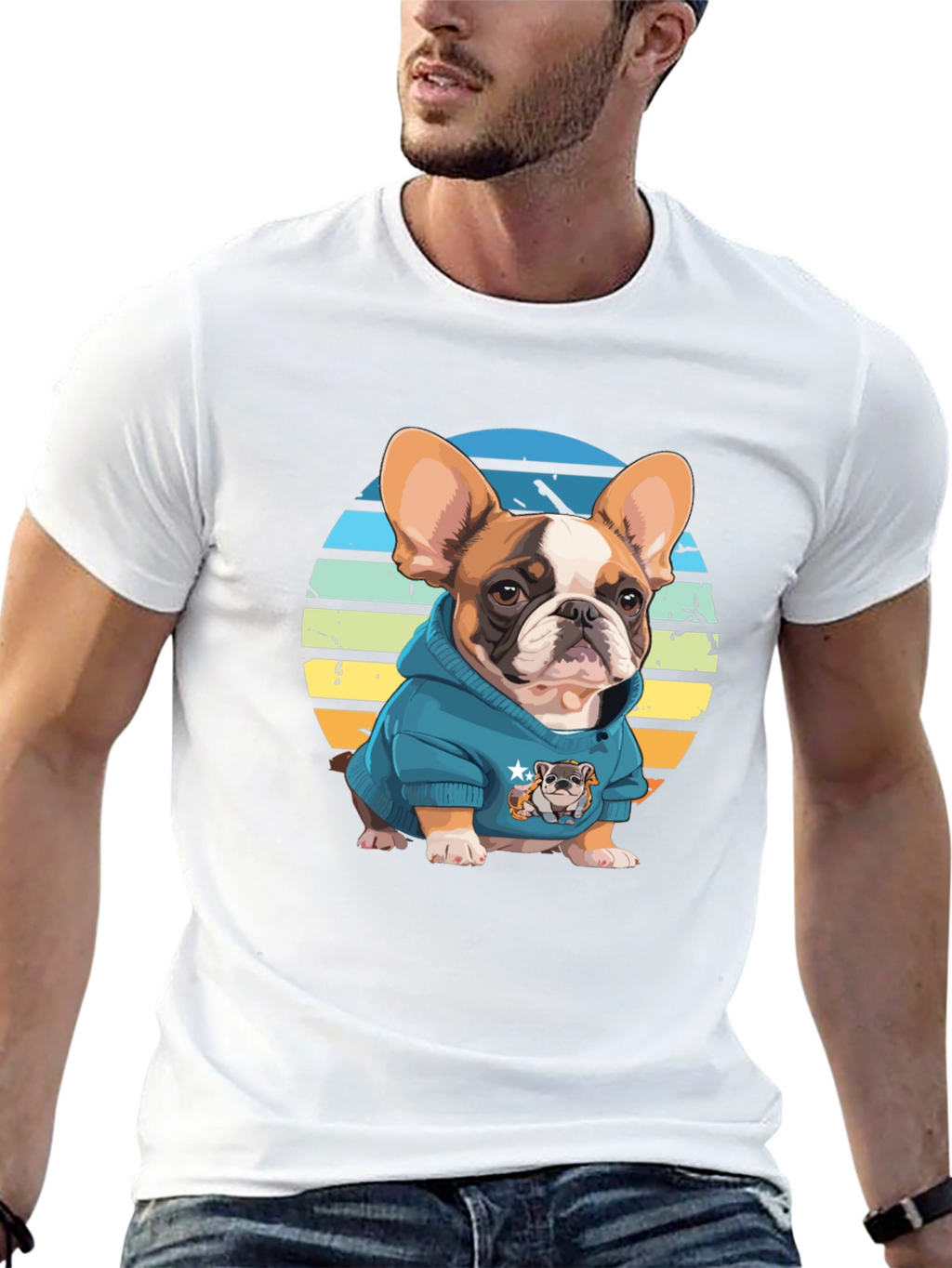 Cool Bulldog T-Shirt - Trendy Graphic Tee
