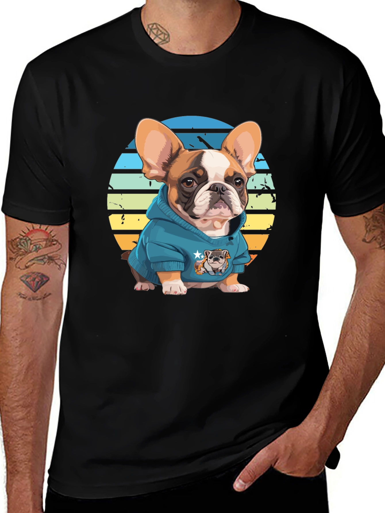 Cool Bulldog T-Shirt - Trendy Graphic Tee