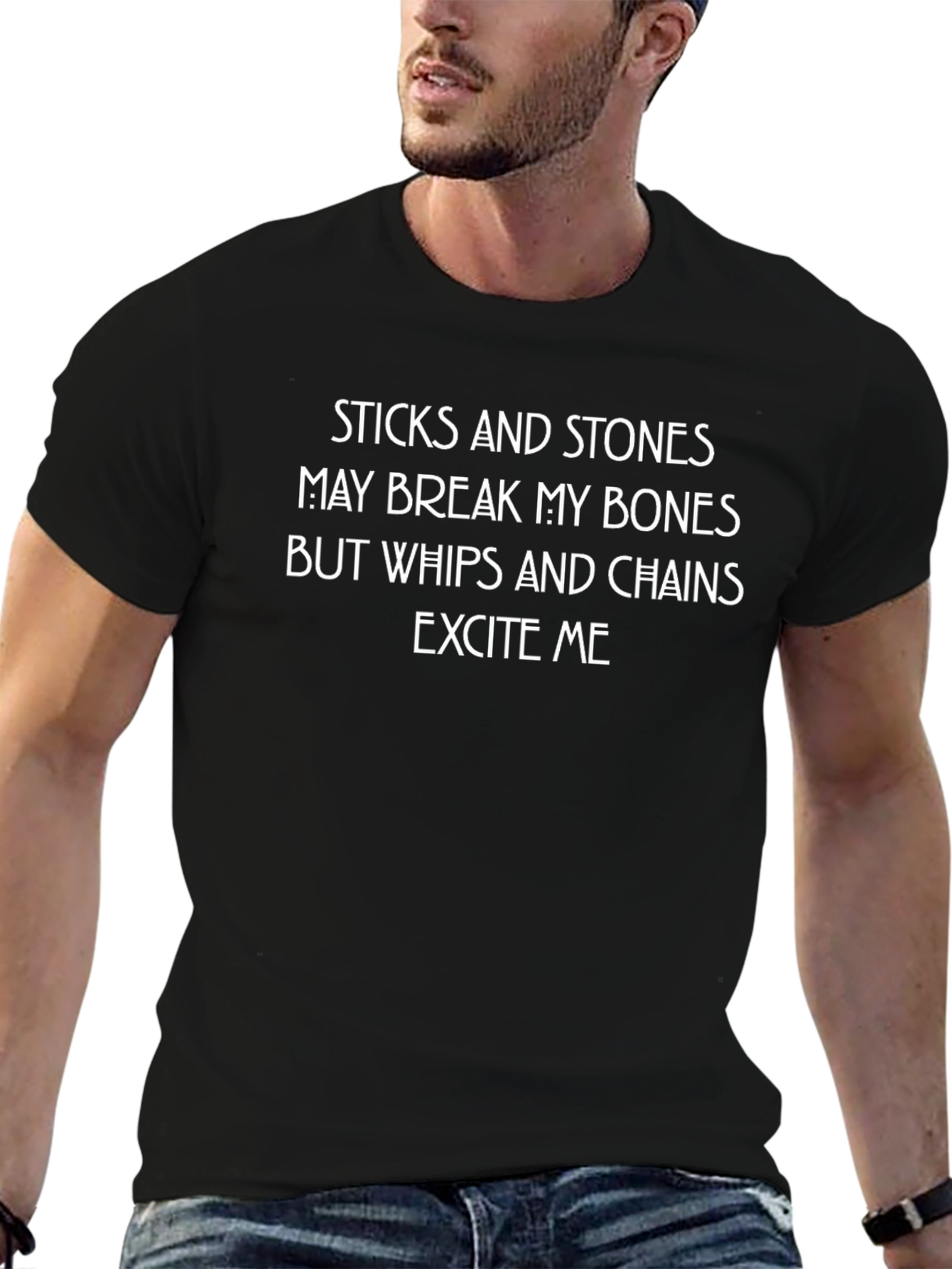 Sticks and Stones Novelty Graphic Tee