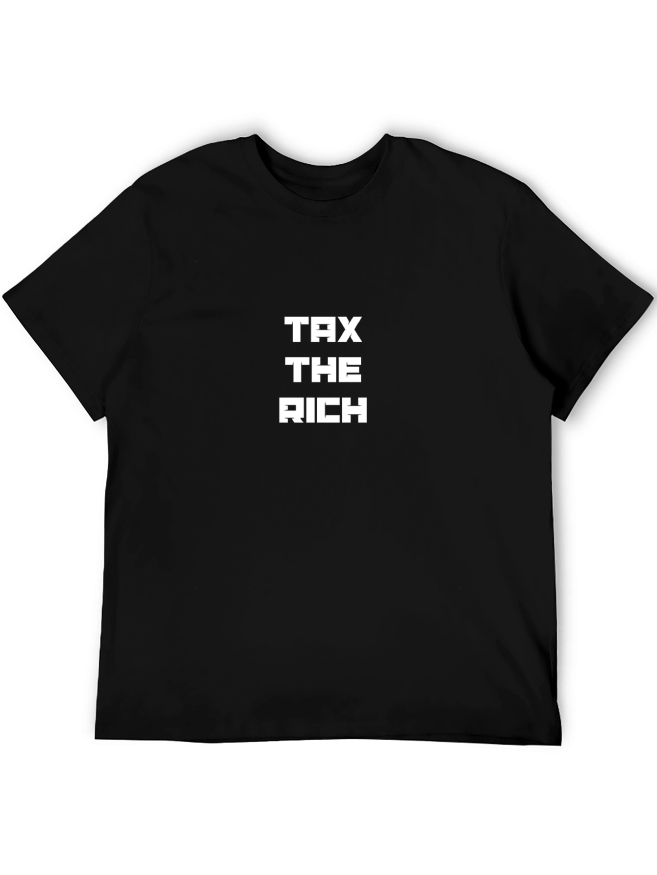 Tax The Rich Graphic Tee - Black Cotton T-Shirt
