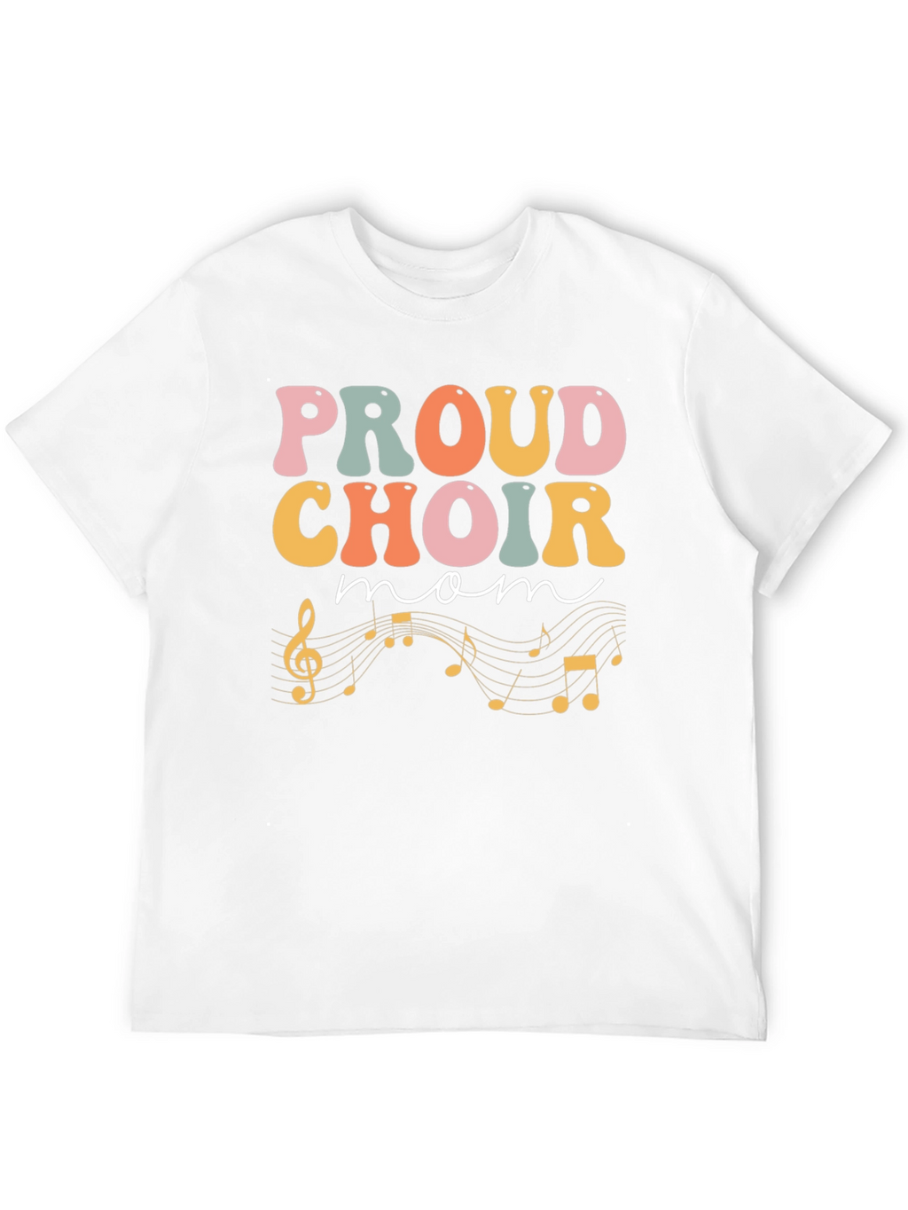Proud Choir Mom Black T-Shirt