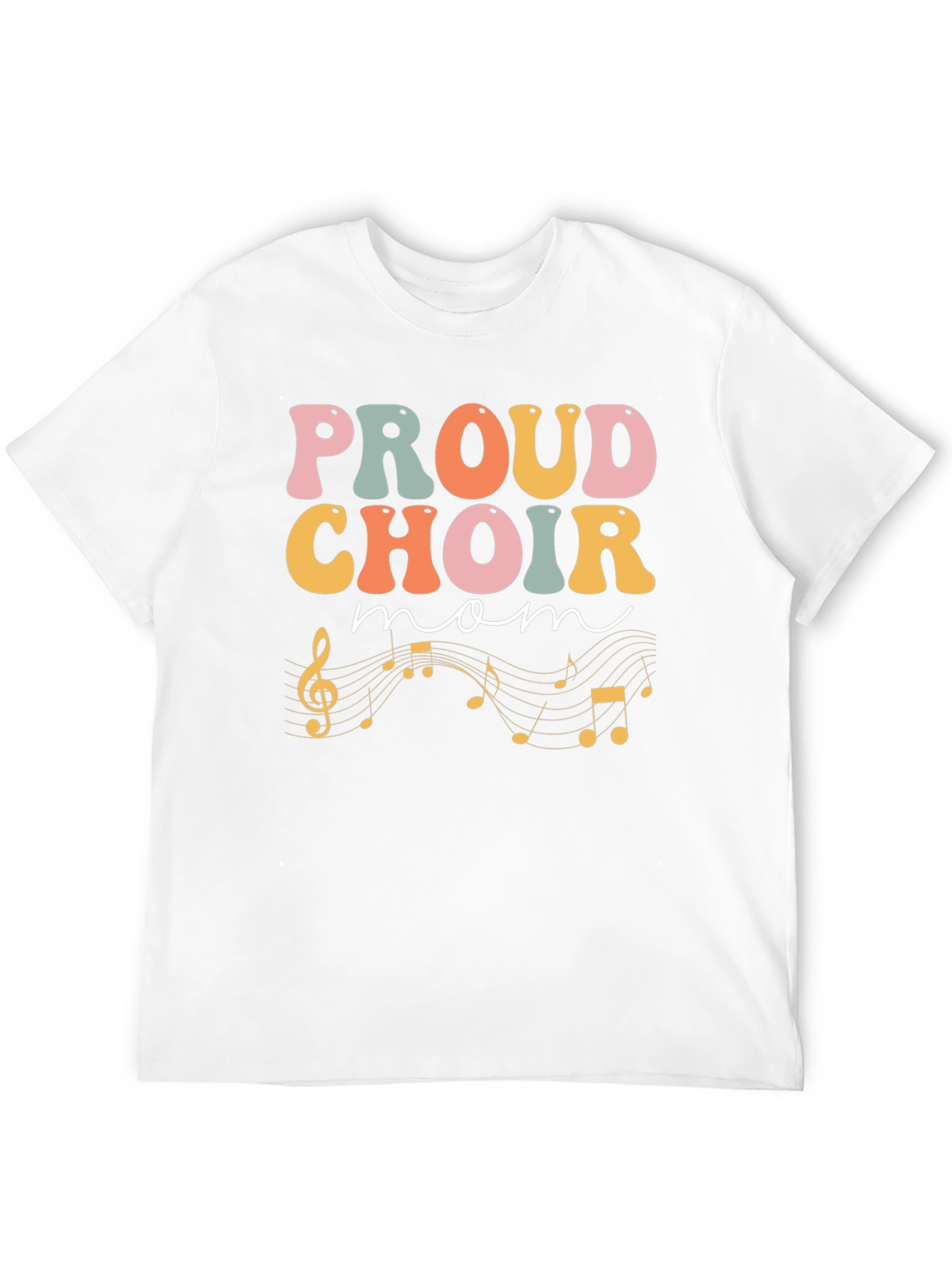 Proud Choir Mom Black T-Shirt