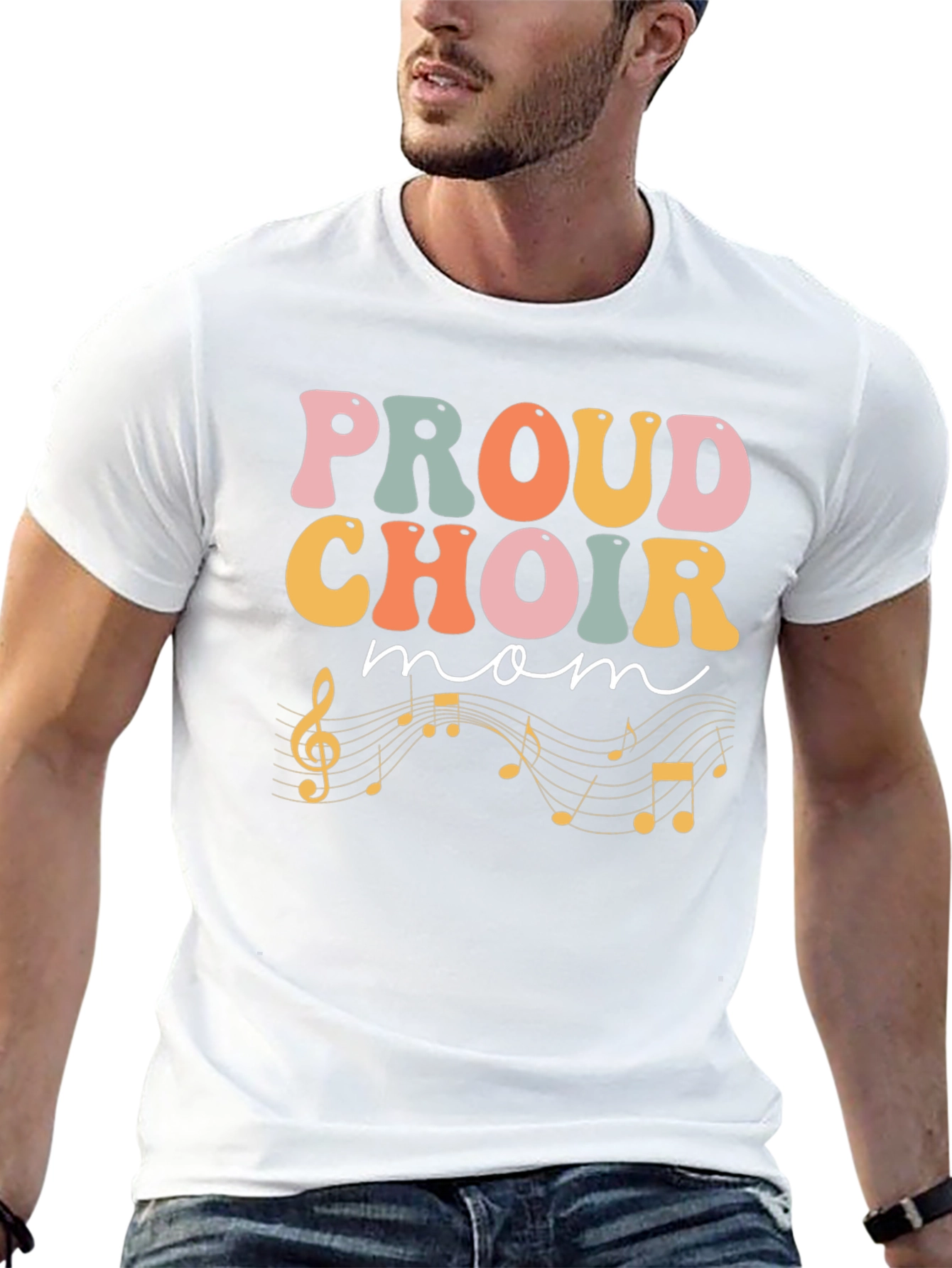 Proud Choir Mom Black T-Shirt