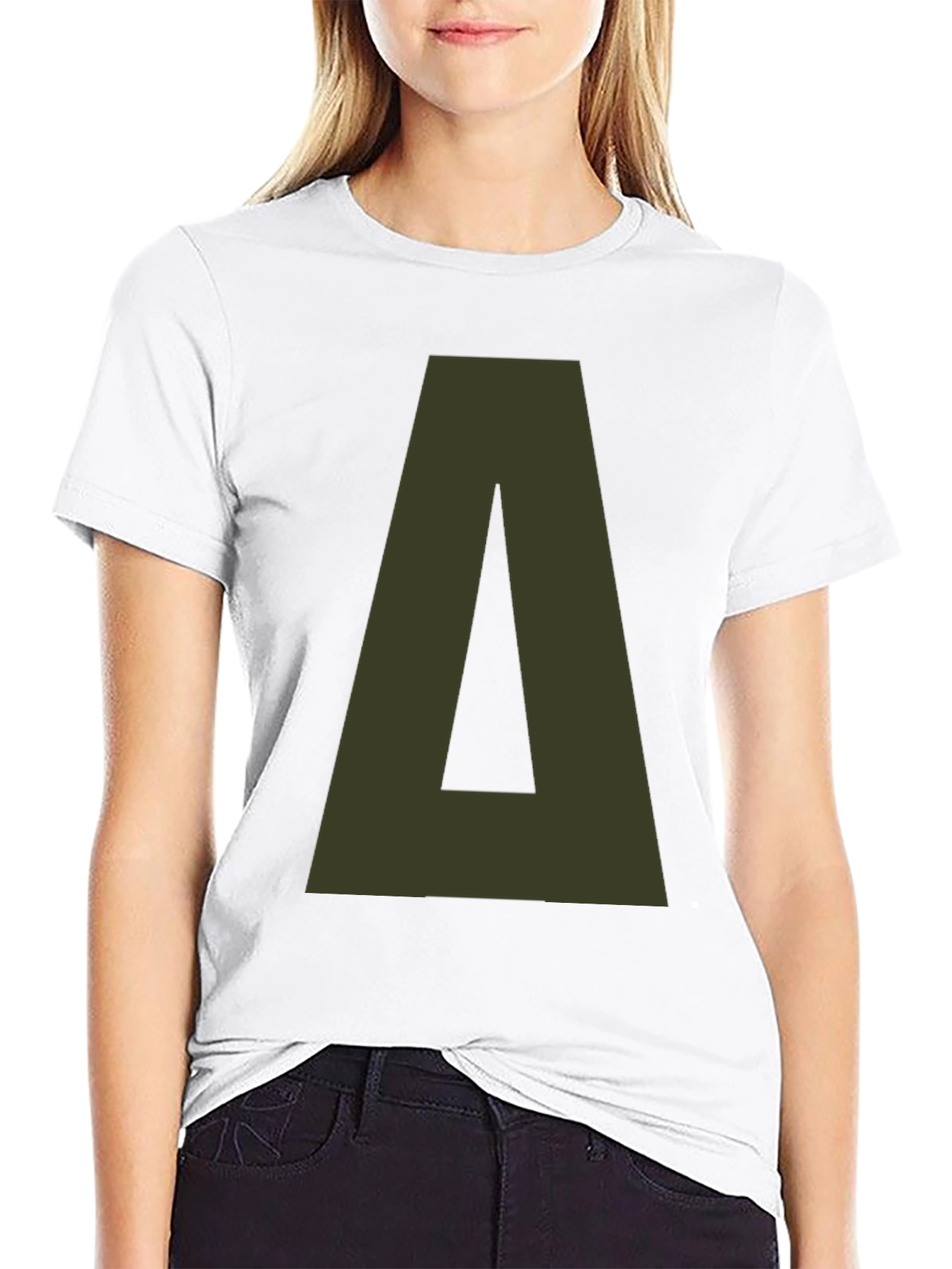 Delta Letter Graphic Tee - Casual Style