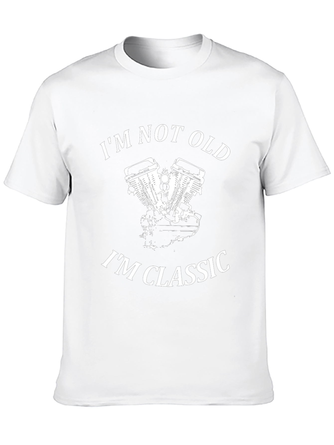 Classic Motorcycle Engine Tee - Im Not Old Im Classic