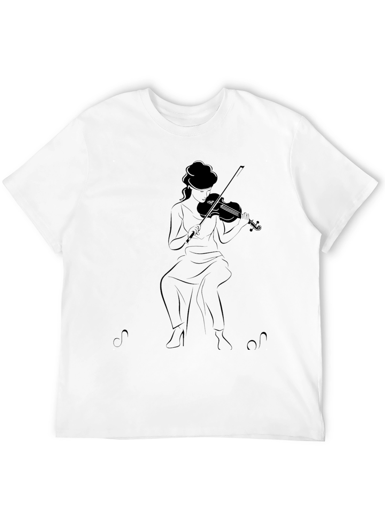 Violinist Graphic Tee - Black