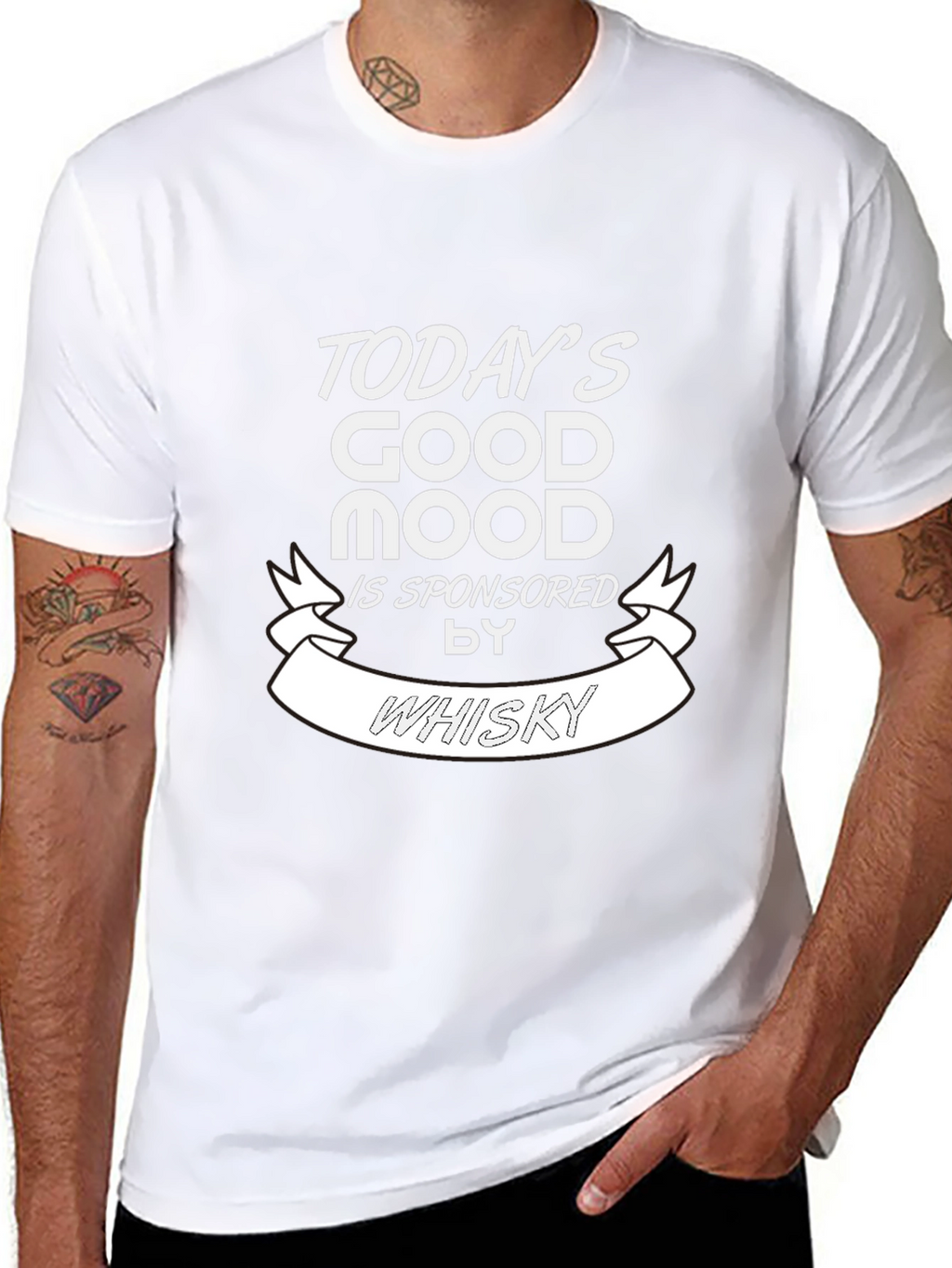 Todays Good Mood Whisky Graphic T-Shirt