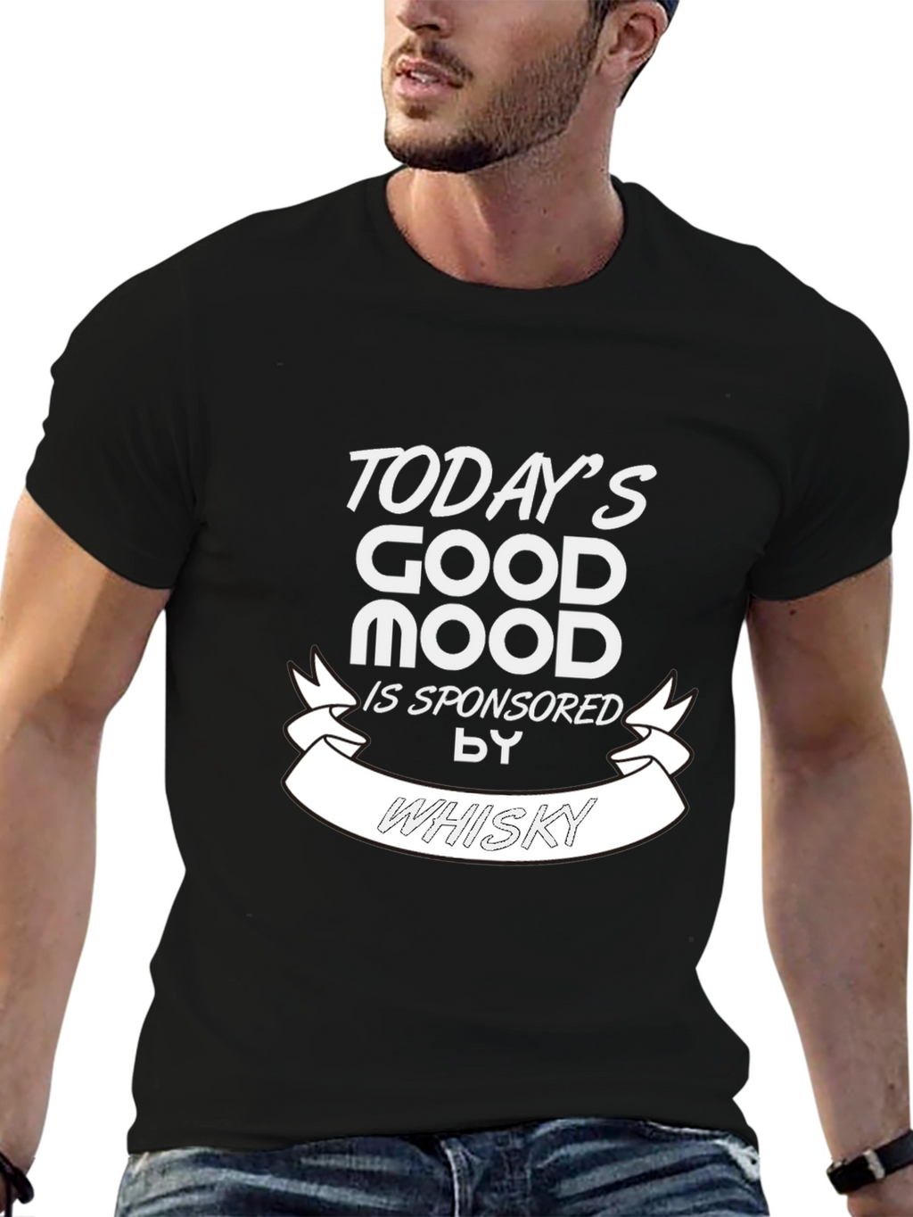 Todays Good Mood Whisky Graphic T-Shirt