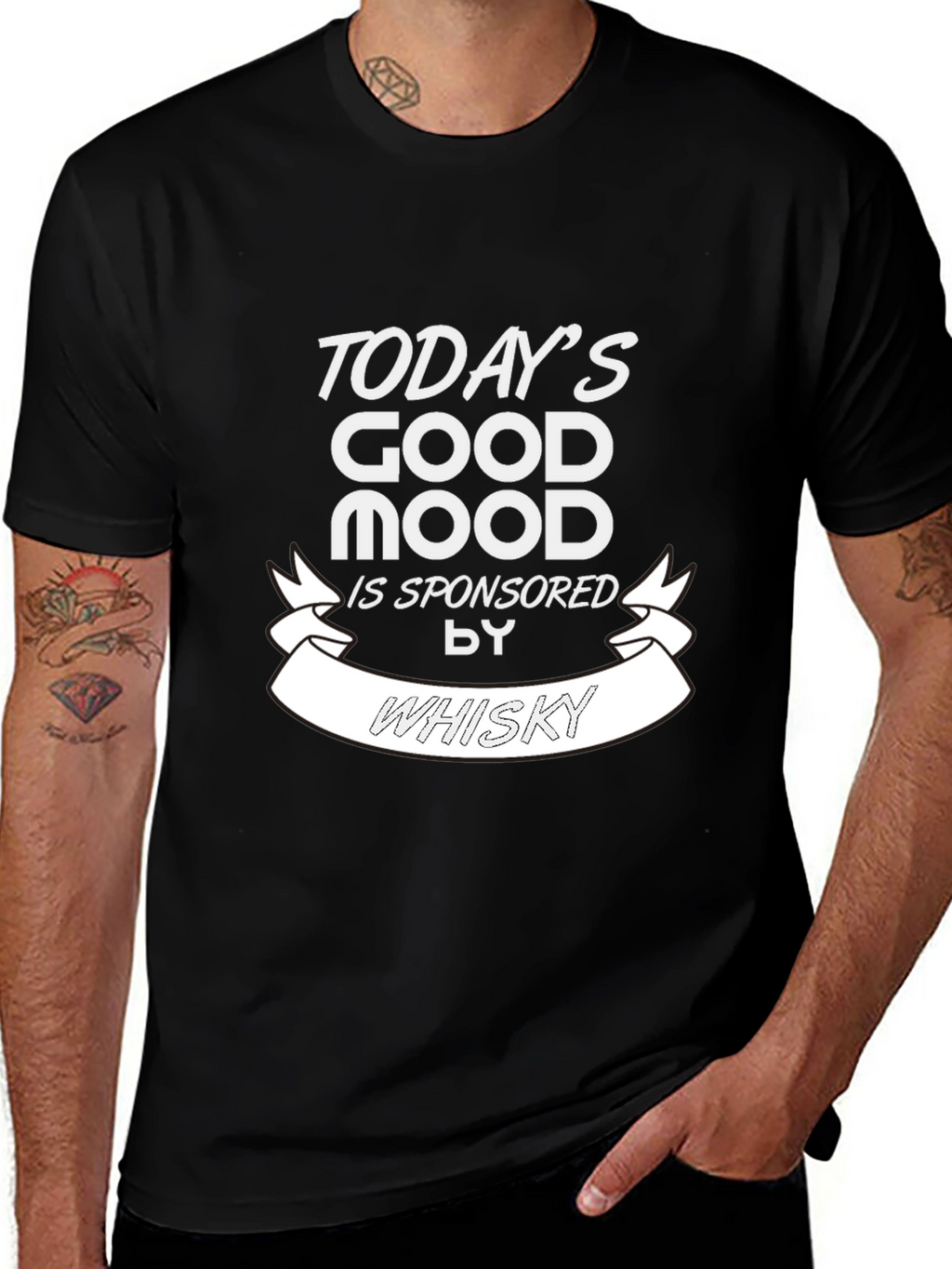 Todays Good Mood Whisky Graphic T-Shirt
