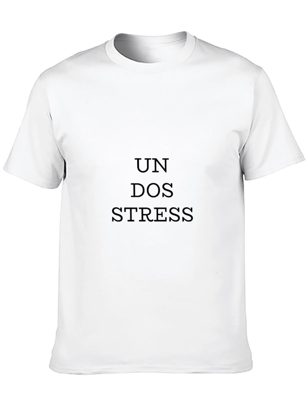 Un Dos Stress Black T-Shirt