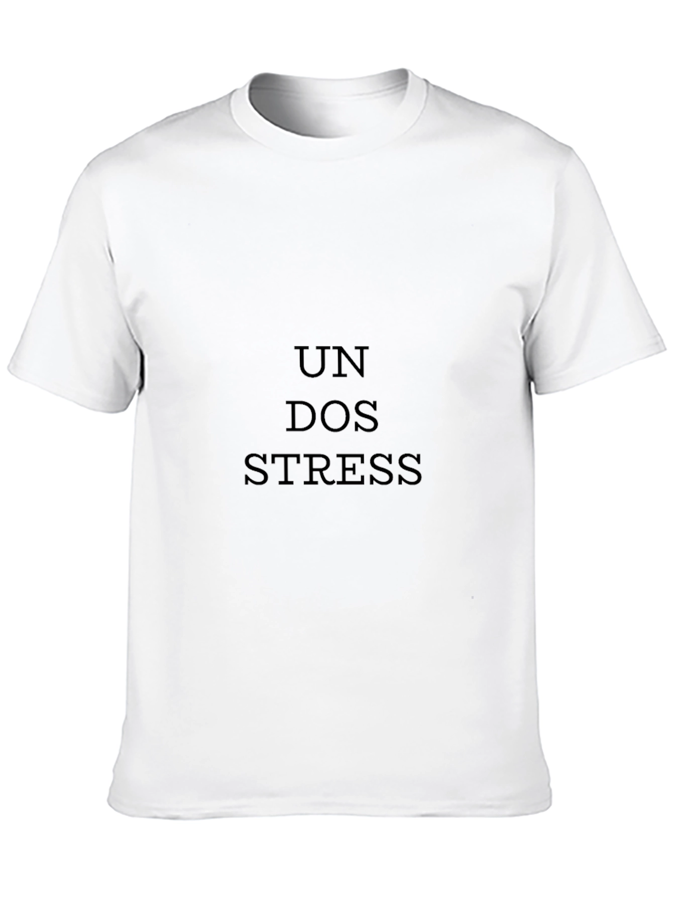 Un Dos Stress Black T-Shirt