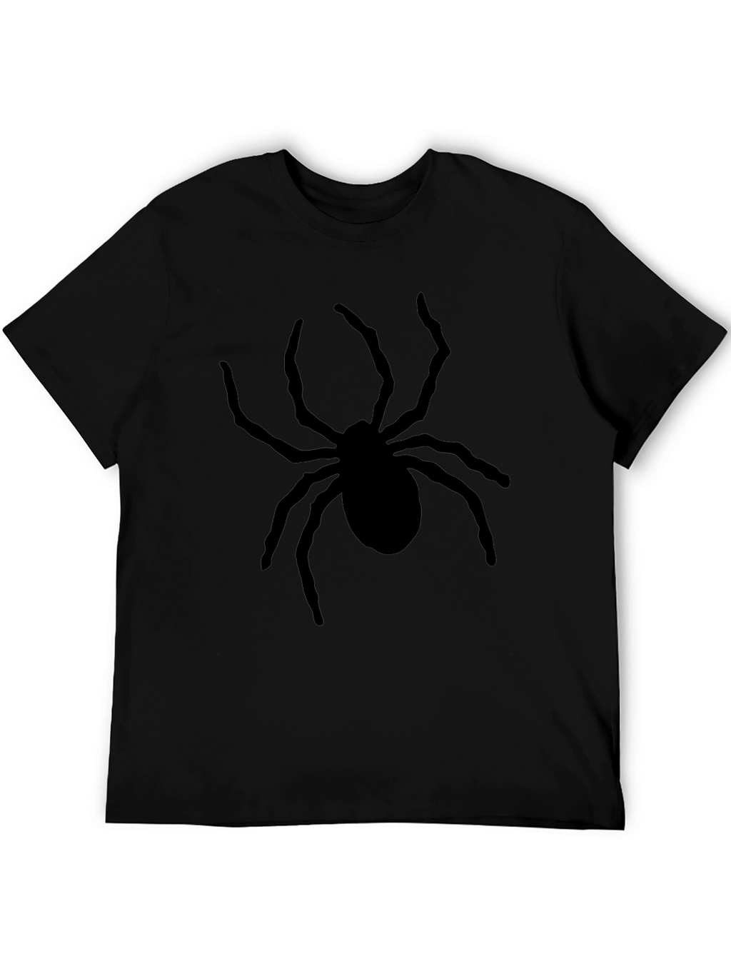 Spider Graphic Print Black T-Shirt