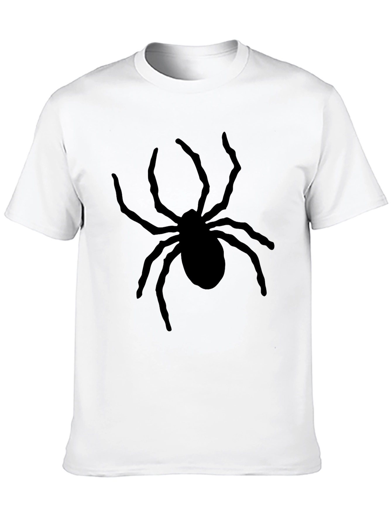 Spider Graphic Print Black T-Shirt