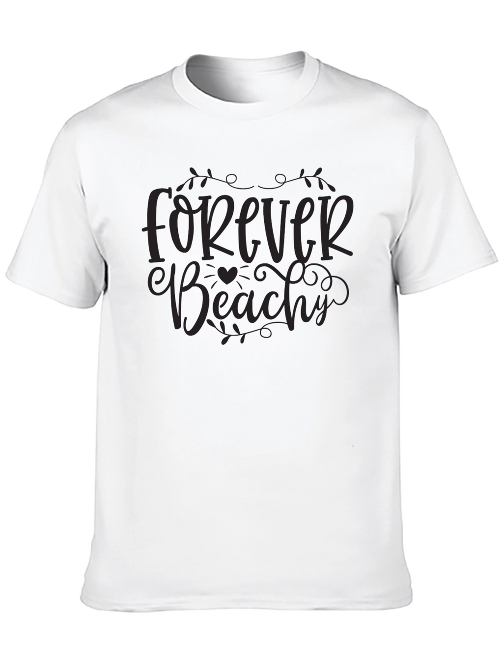 Forever Beachy Black Graphic Tee