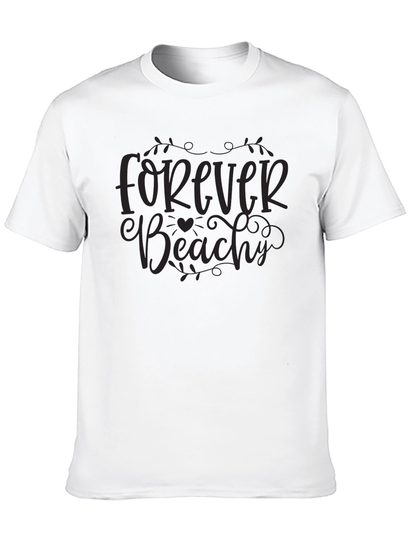 Forever Beachy Black Graphic Tee