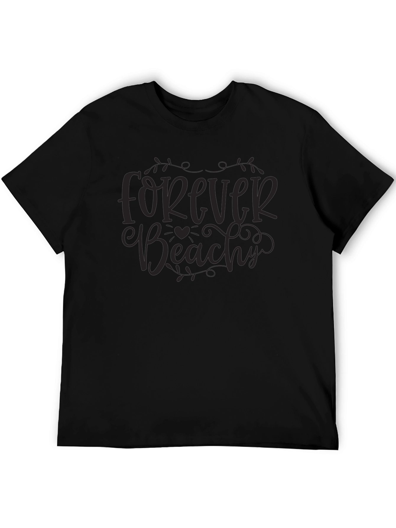 Forever Beachy Black Graphic Tee