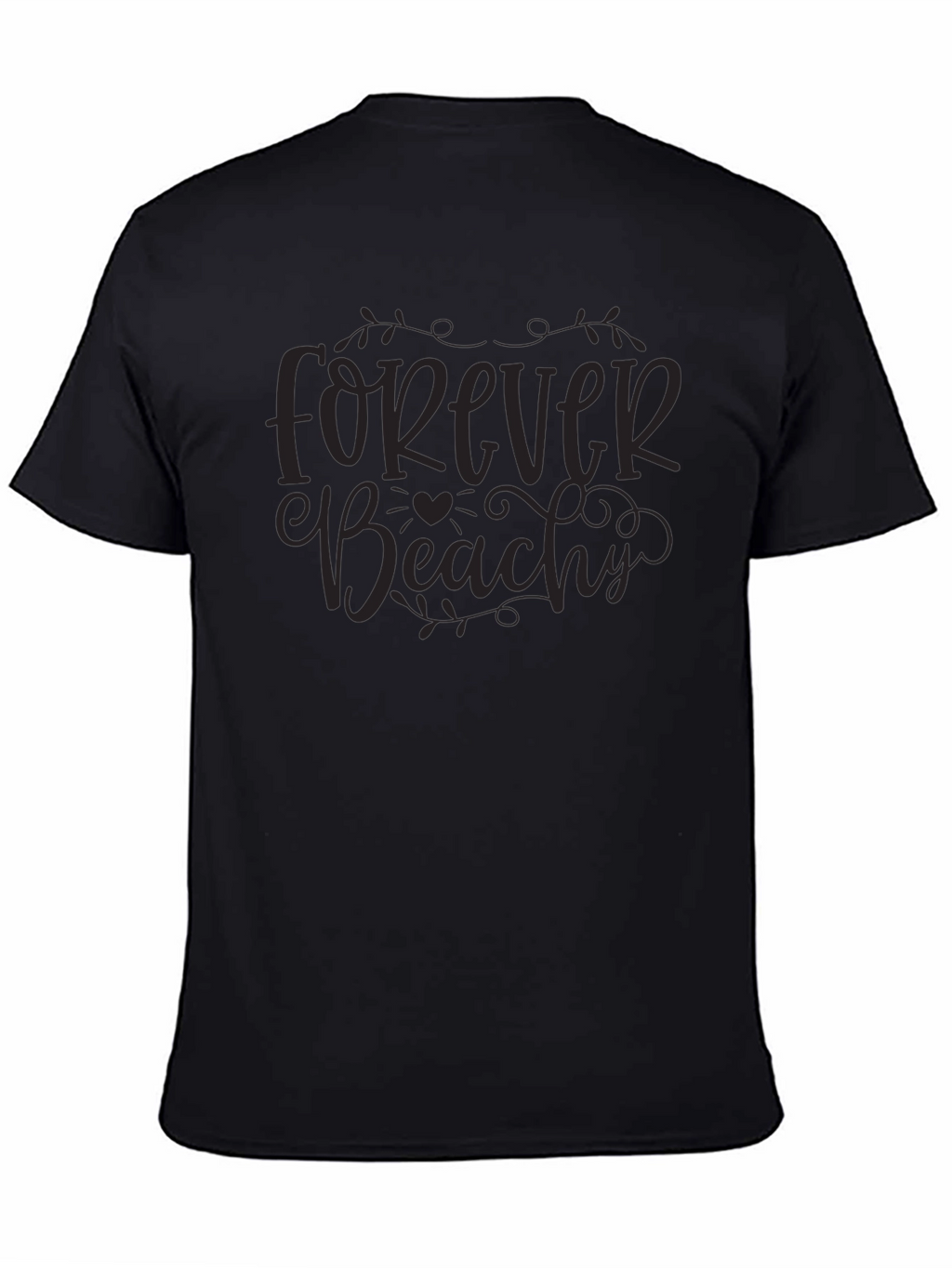 Forever Beachy Black Graphic Tee