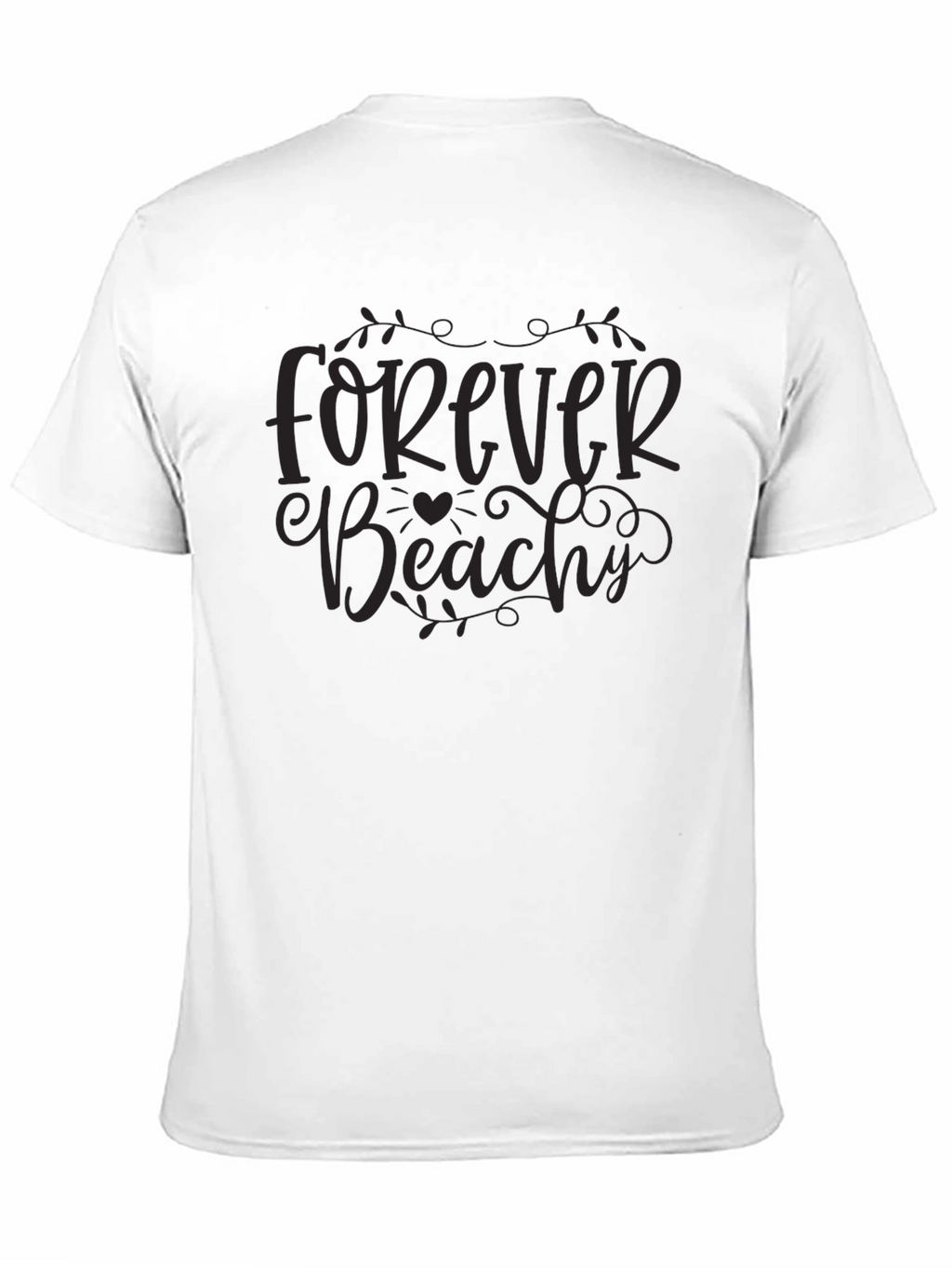 Forever Beachy Black Graphic Tee
