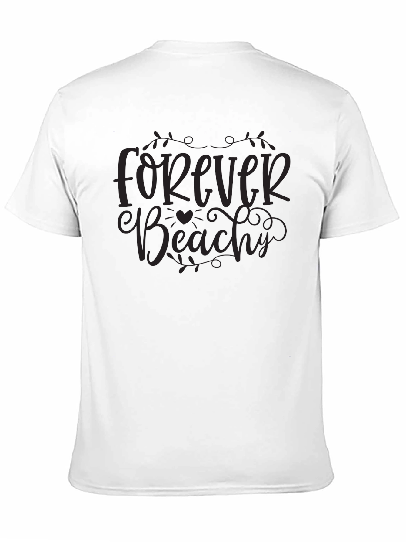 Forever Beachy Black Graphic Tee