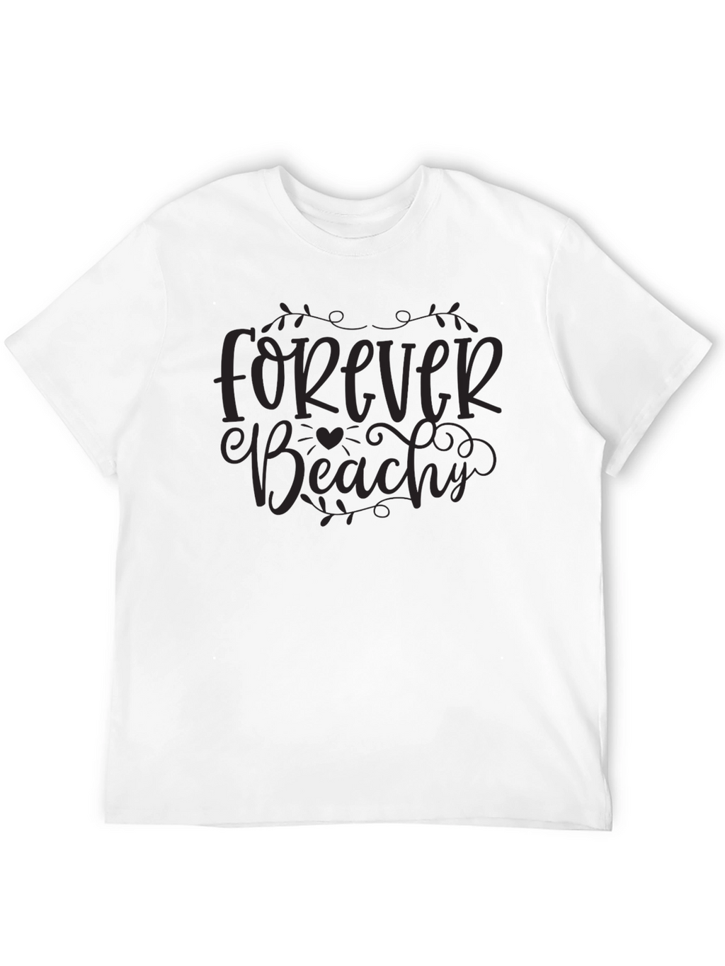 Forever Beachy Black Graphic Tee
