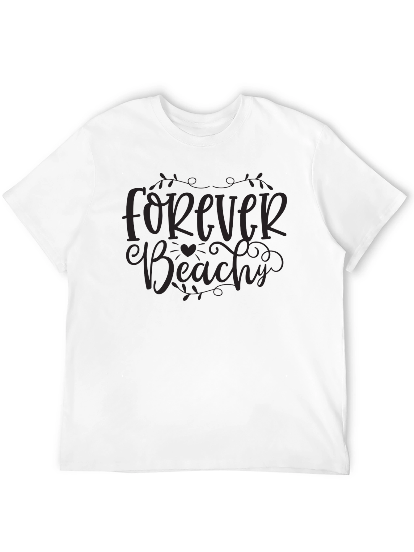 Forever Beachy Black Graphic Tee