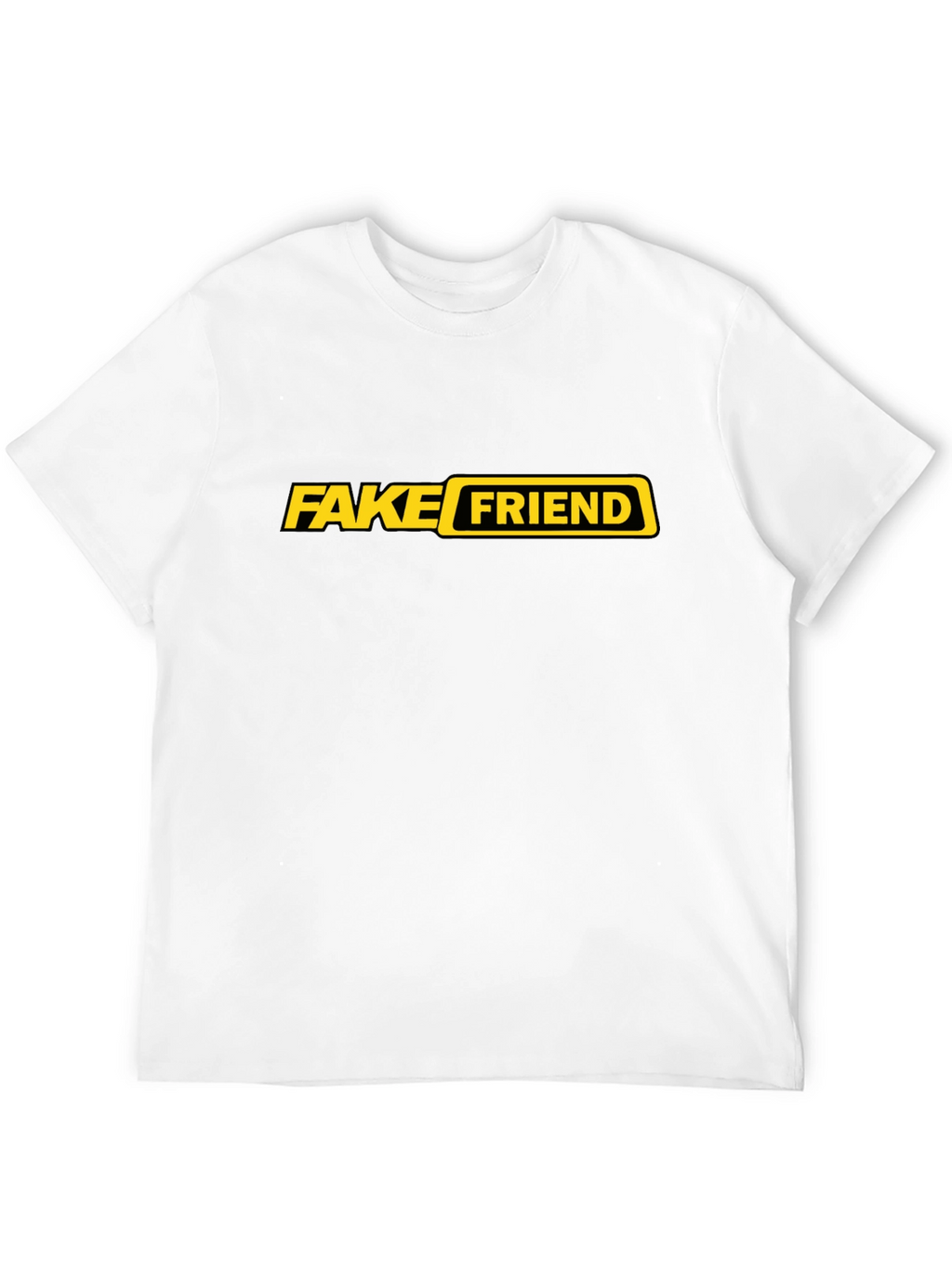 Fake Friend Graphic Tee - Trendy Sarcastic Black T-Shirt