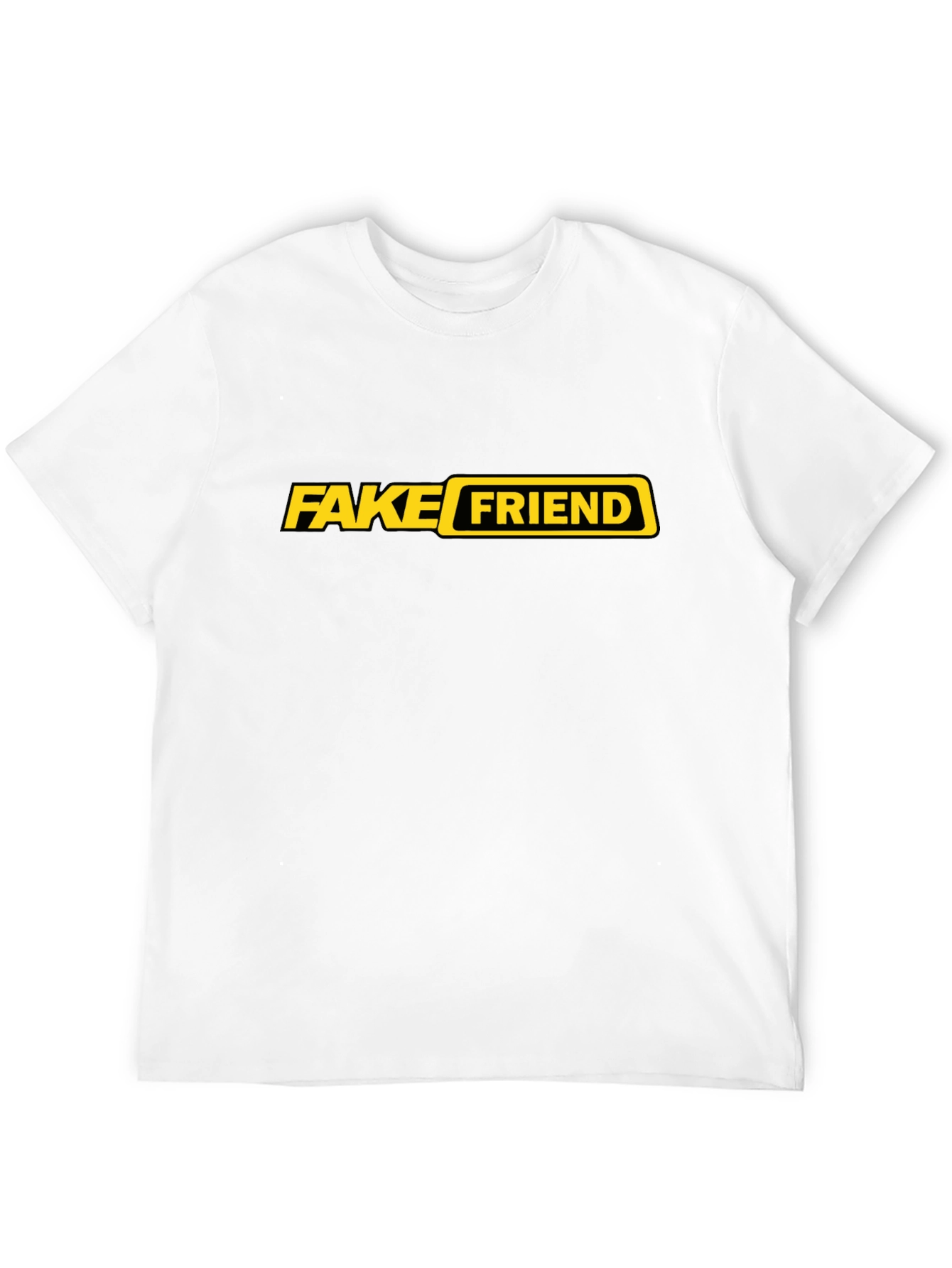 Fake Friend Graphic Tee - Trendy Sarcastic Black T-Shirt