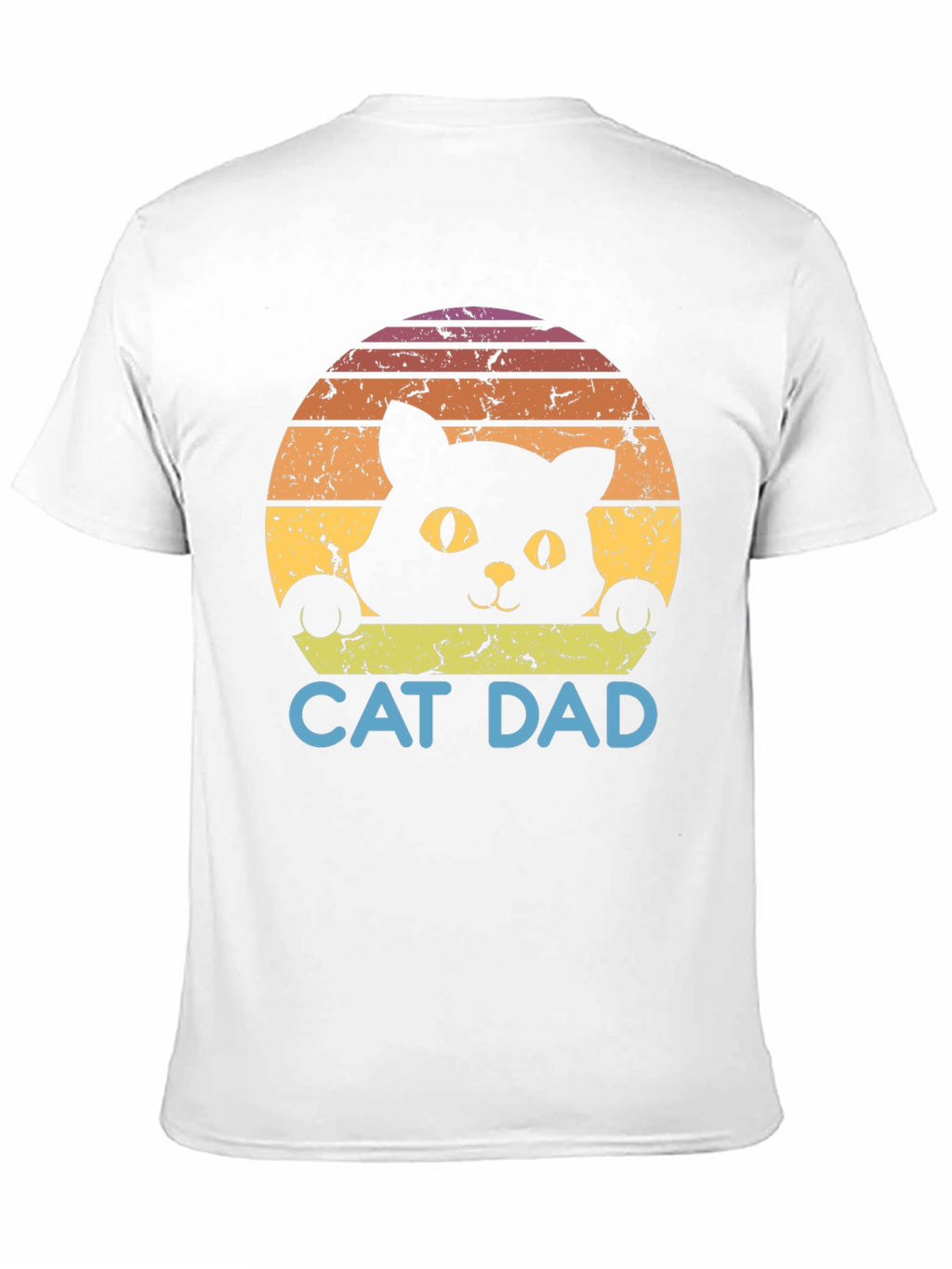 Cat Dad Retro Graphic T-Shirt