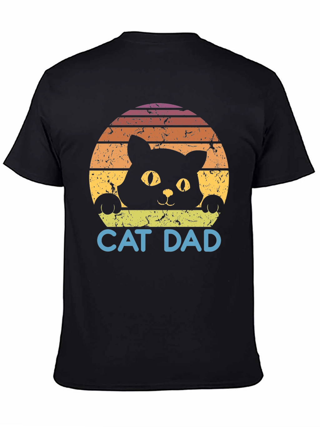 Cat Dad Retro Graphic T-Shirt