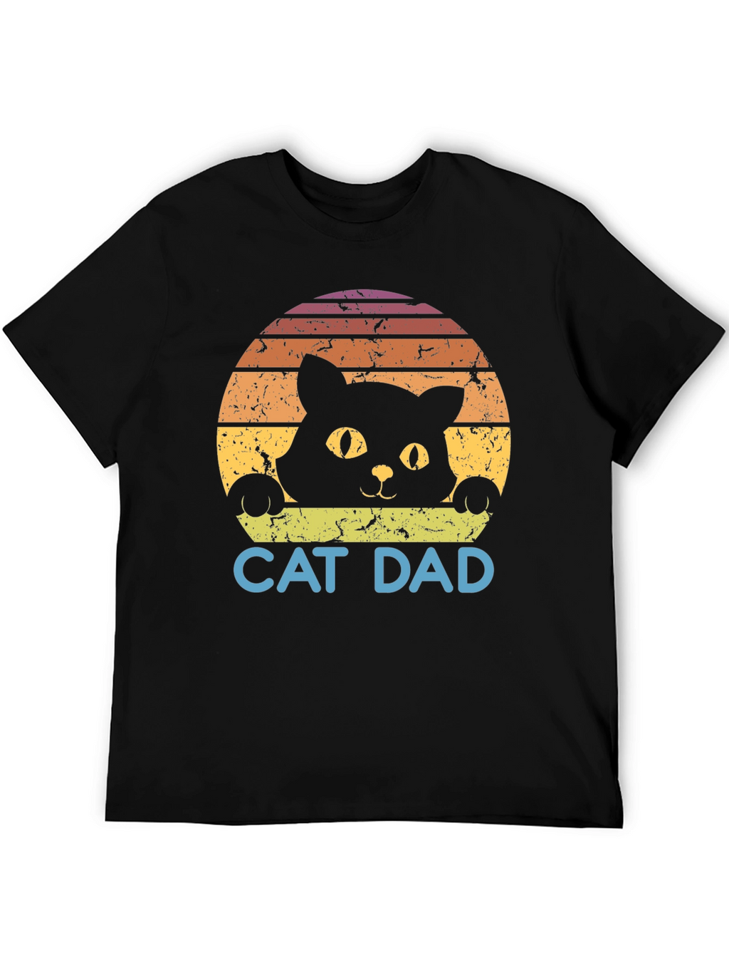 Cat Dad Retro Graphic T-Shirt