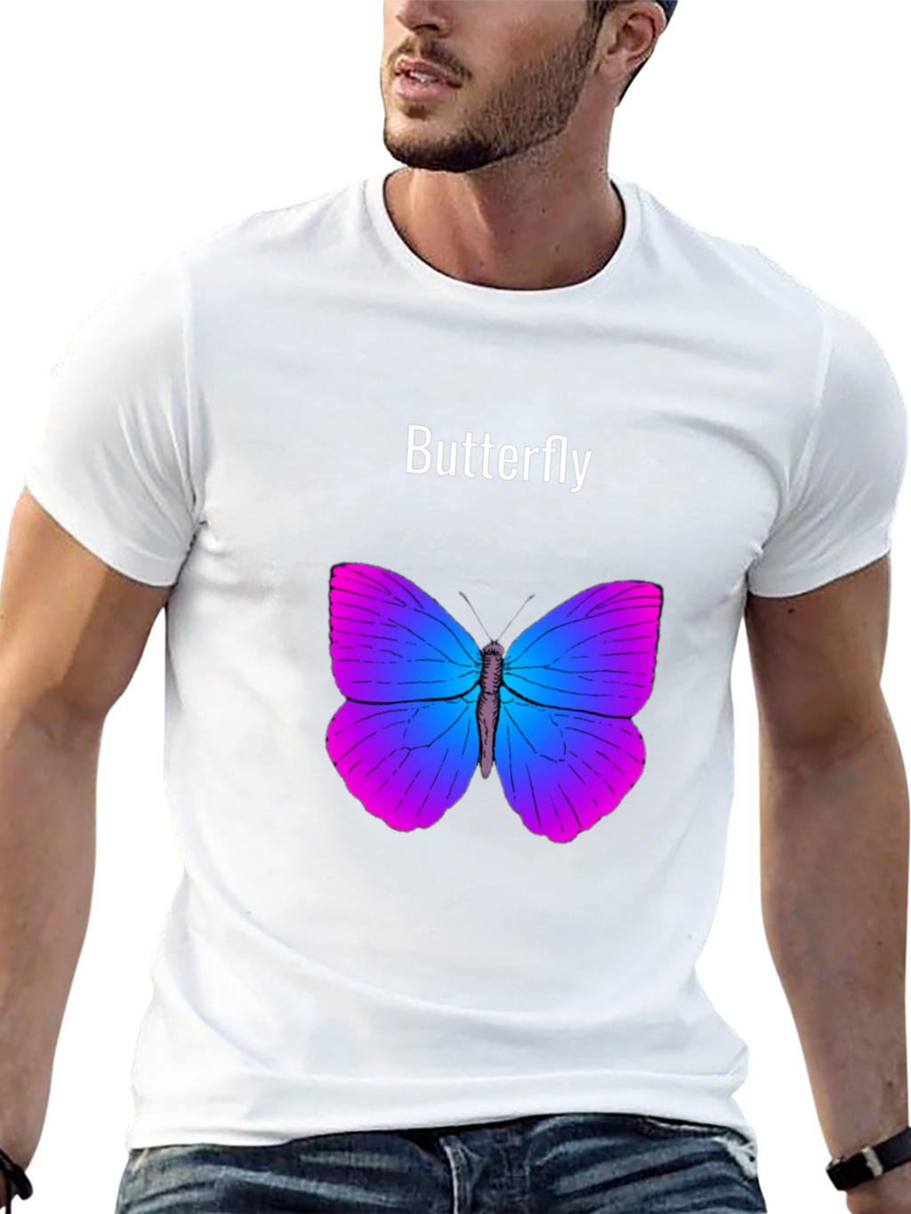 Butterfly Graphic T-Shirt - Stylish Unisex Tee