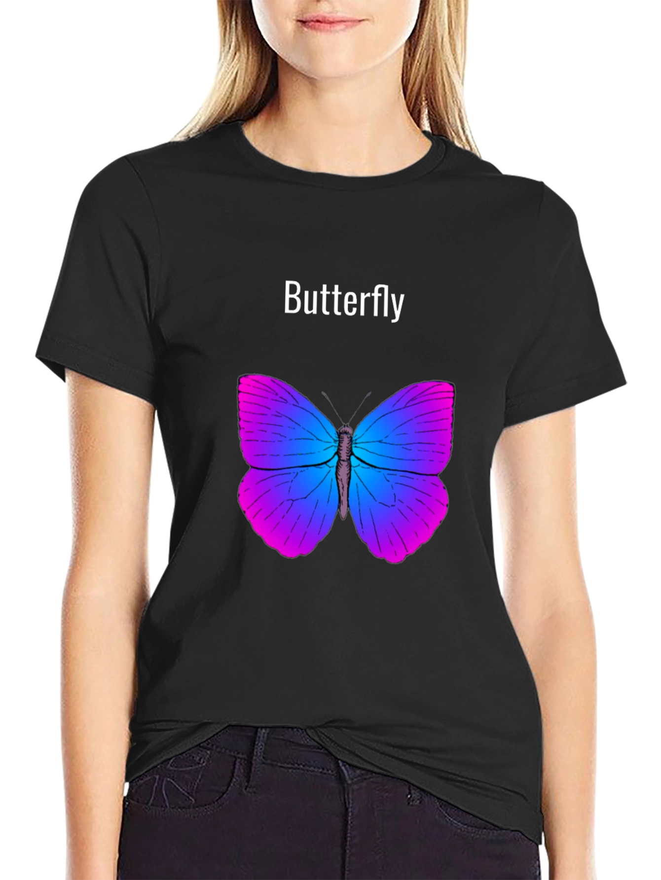 Butterfly Graphic T-Shirt - Stylish Unisex Tee