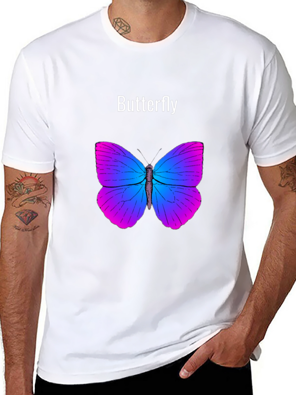 Butterfly Graphic T-Shirt - Stylish Unisex Tee