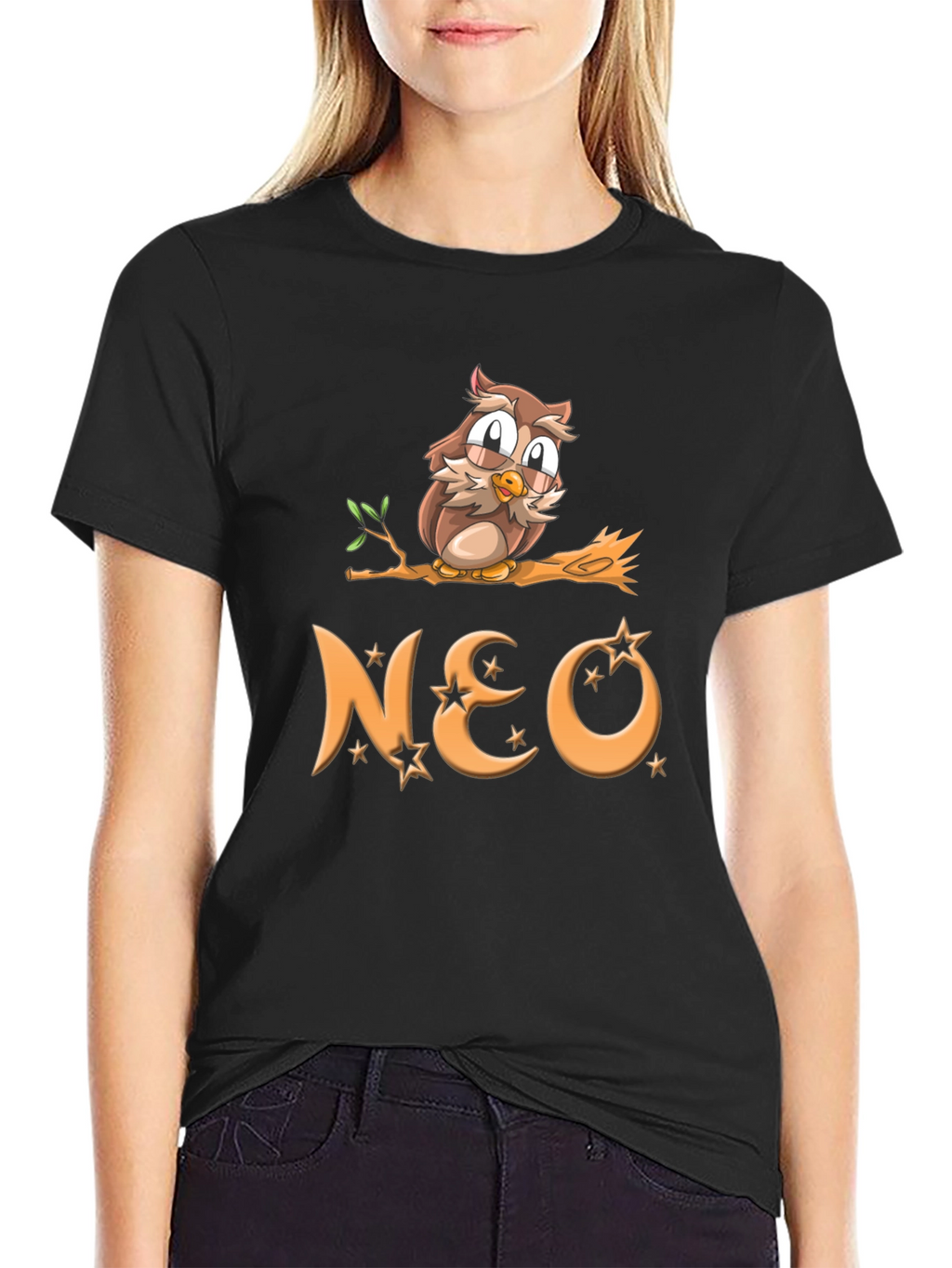 Owl on Branch NEO Graphic T-Shirt