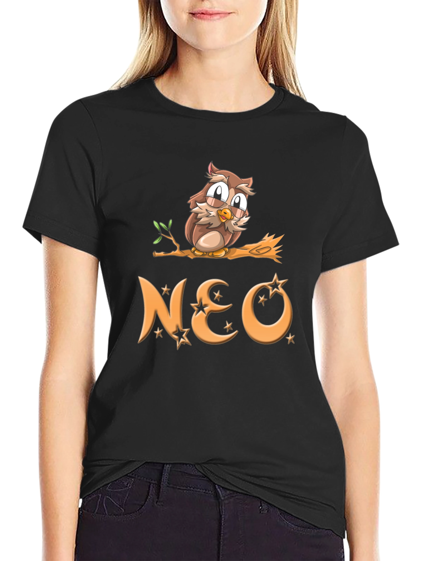 Owl on Branch NEO Graphic T-Shirt