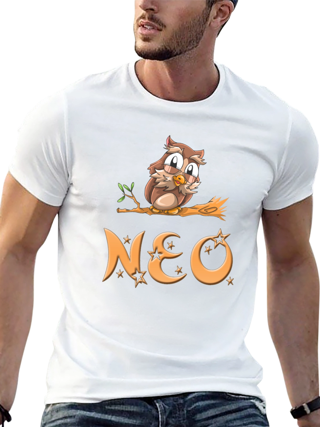 Owl on Branch NEO Graphic T-Shirt