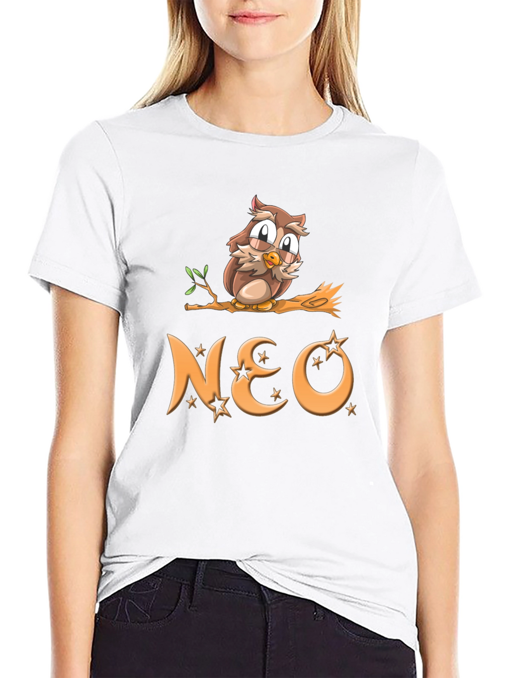 Owl on Branch NEO Graphic T-Shirt