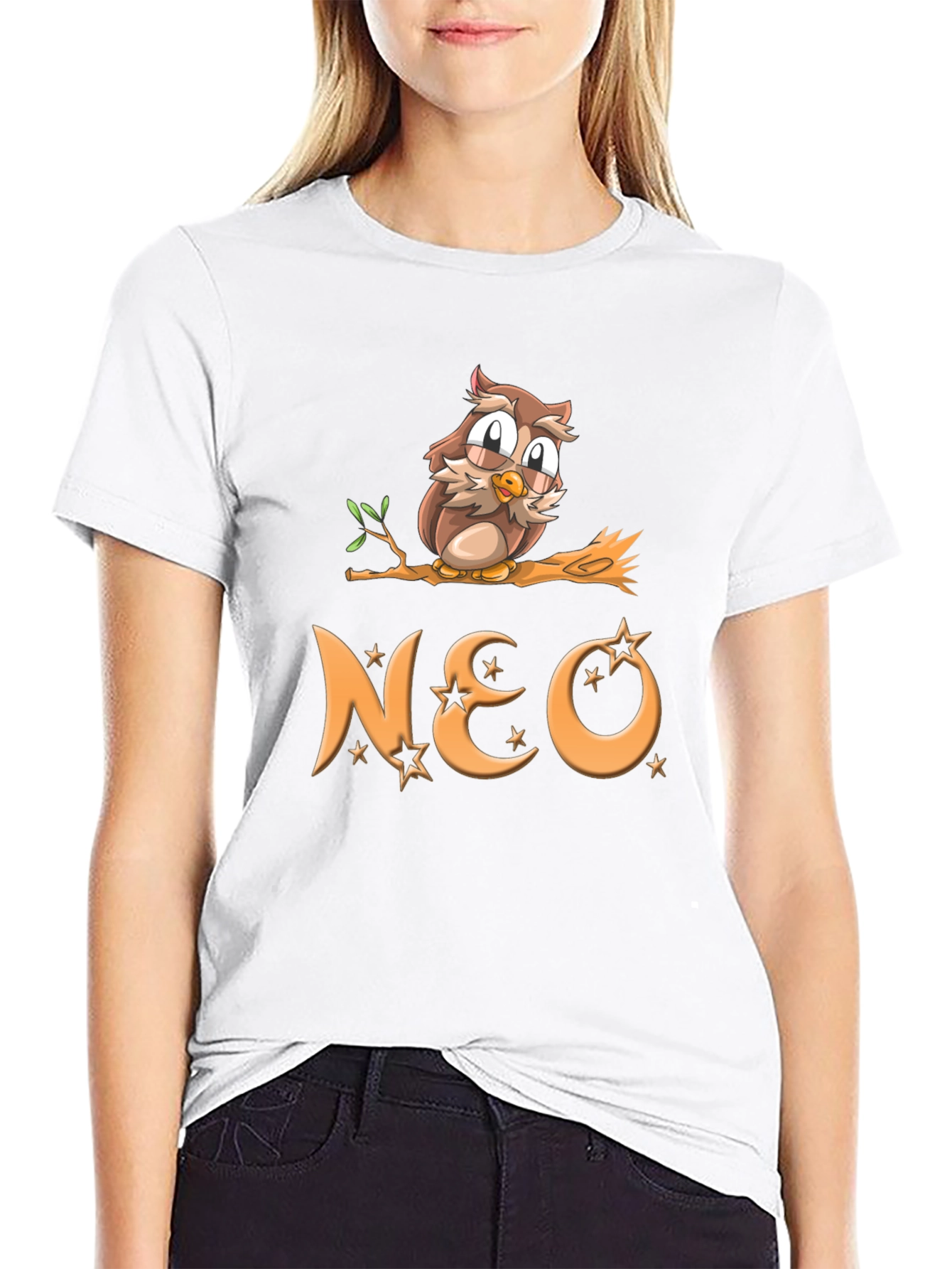 Owl on Branch NEO Graphic T-Shirt