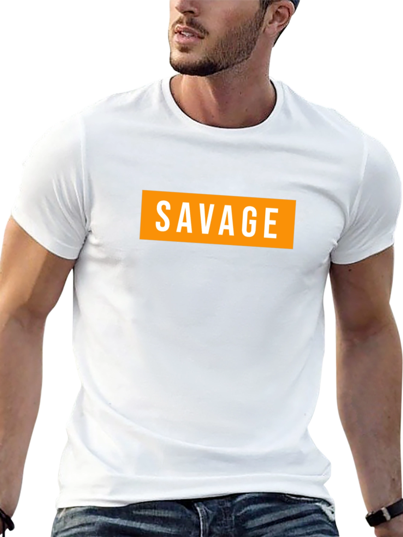 Mens Savage Graphic Tee - Bold Streetwear Style