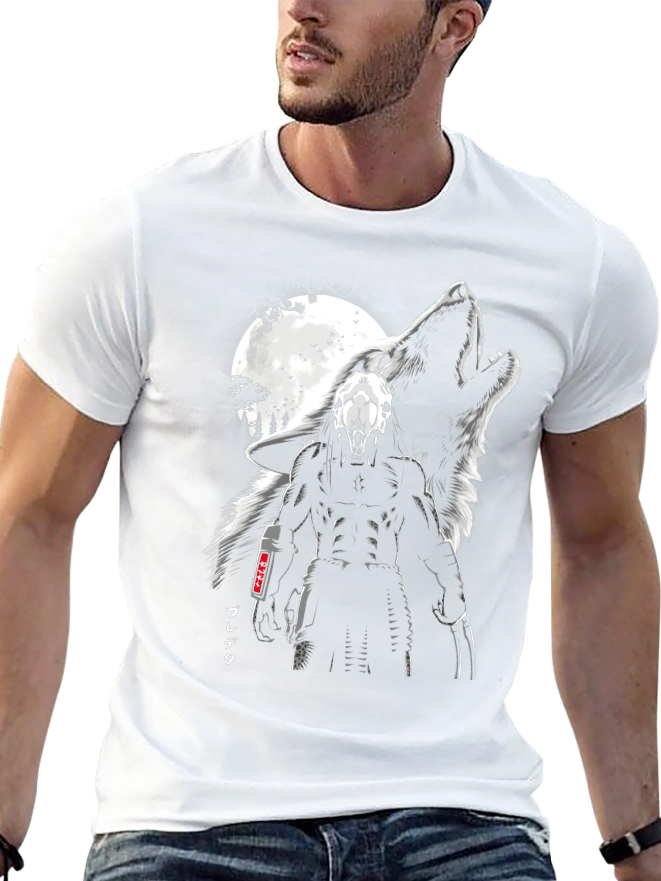 Wolf Predator Graphic Tee - Black